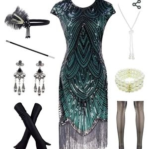 Great Gasby Dress and Accessories